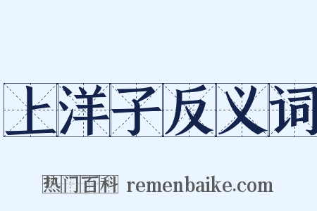 上洋子反义词是什么意思的图片